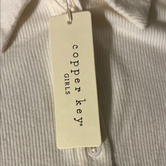 Copper Key Cream Ribbed Button-Up Shirt - Picture 3 of 9